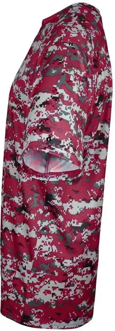 Badger Sport 4180 B-core Adult Digital Tee - Cardinal