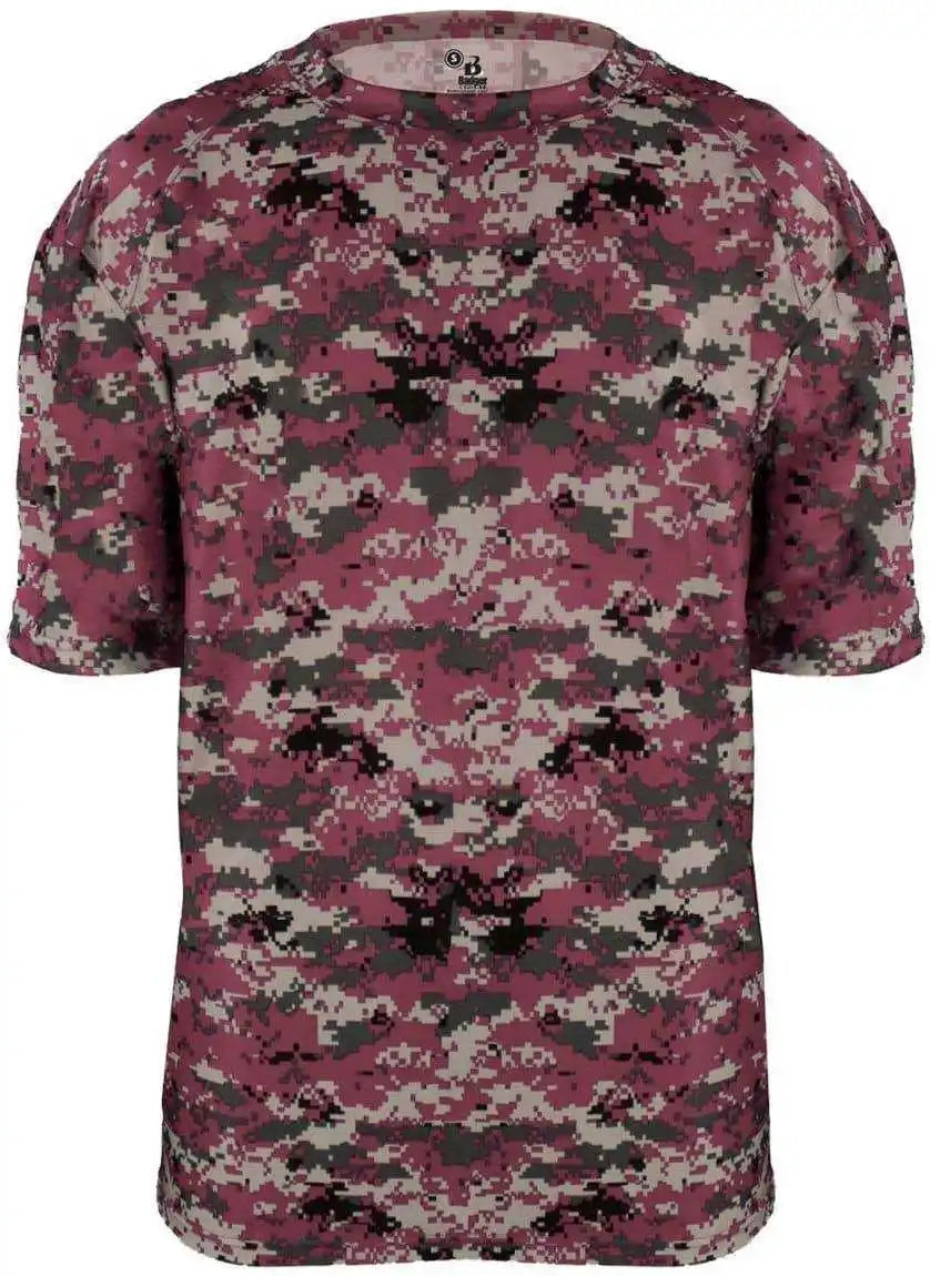 Badger Sport 4180 B-core Adult Digital Tee - Maroon