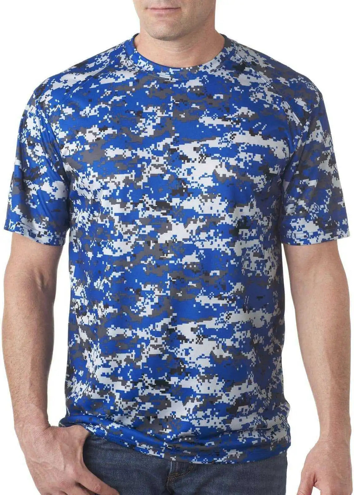 Badger Sport 4180 b Core Adult Digital Tee Royal
