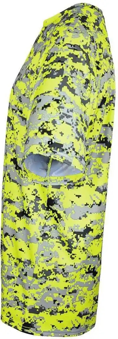 Badger Sport 4180 B-core Adult Digital Tee - Safety Yellow Green