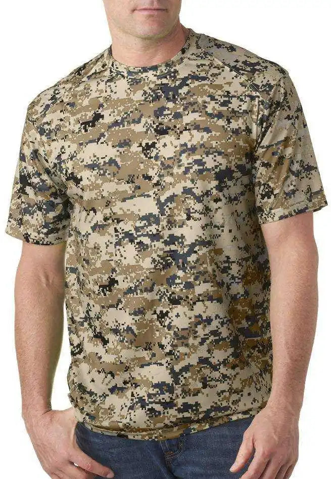 Badger Sport 4180 b Core Adult Digital Tee Sand