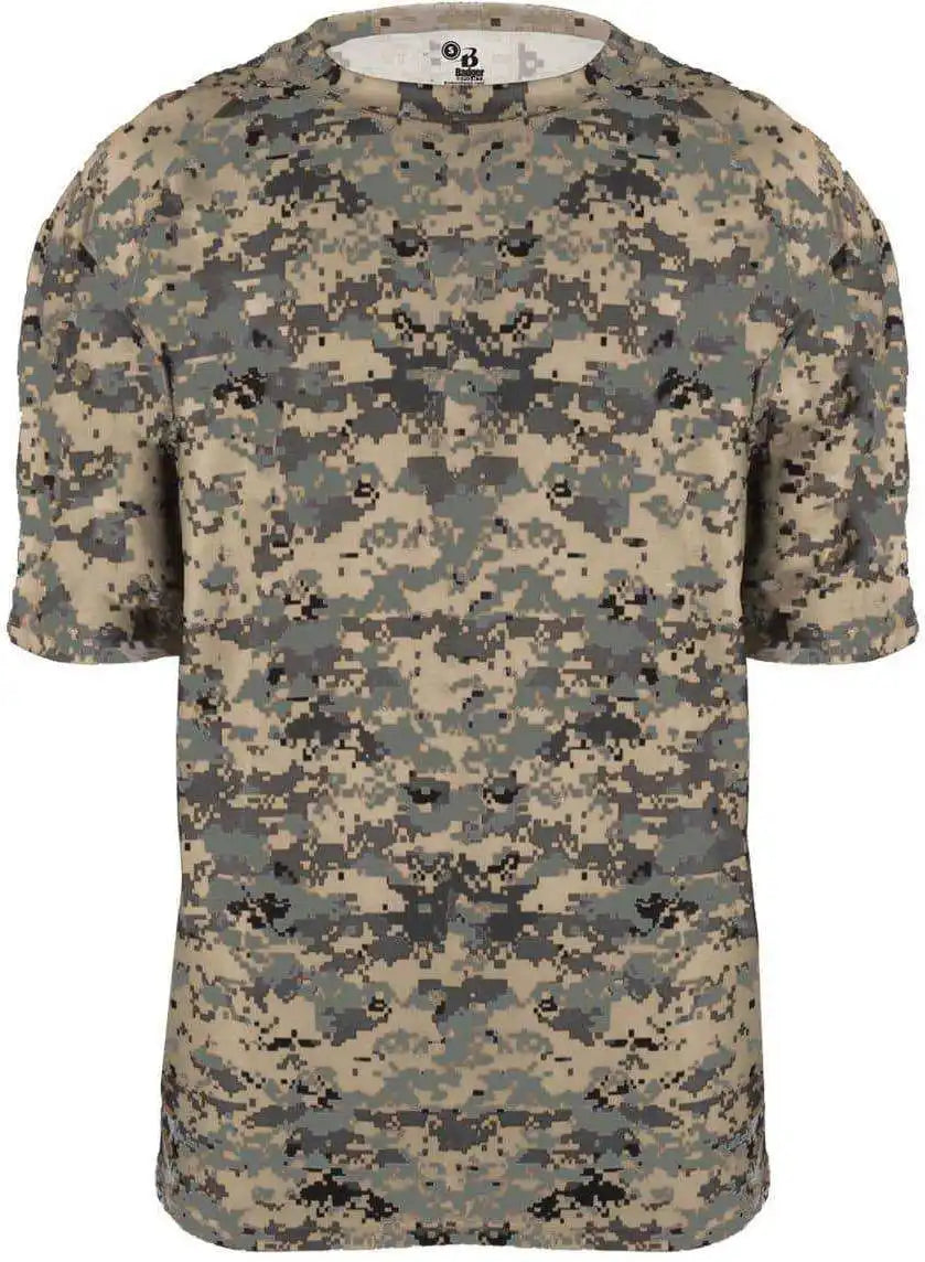 Badger Sport 4180 b Core Adult Digital Tee Sand