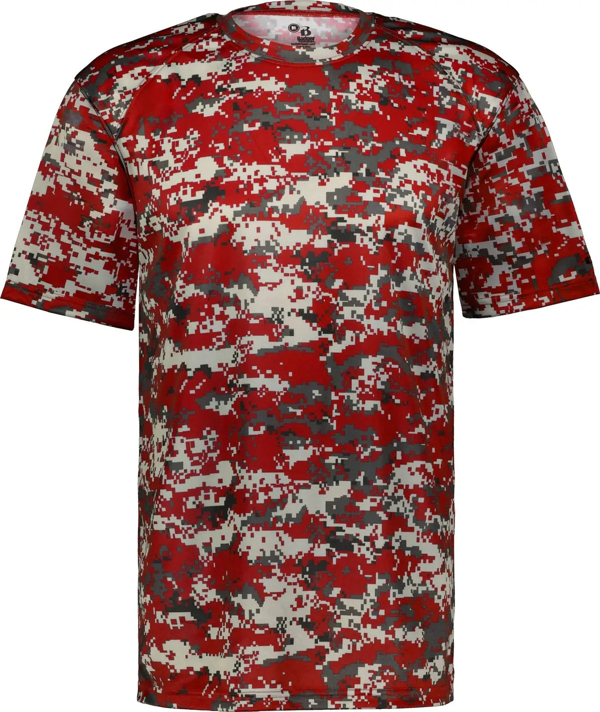 Badger Sport 4180 Digital Tee - Cardinal