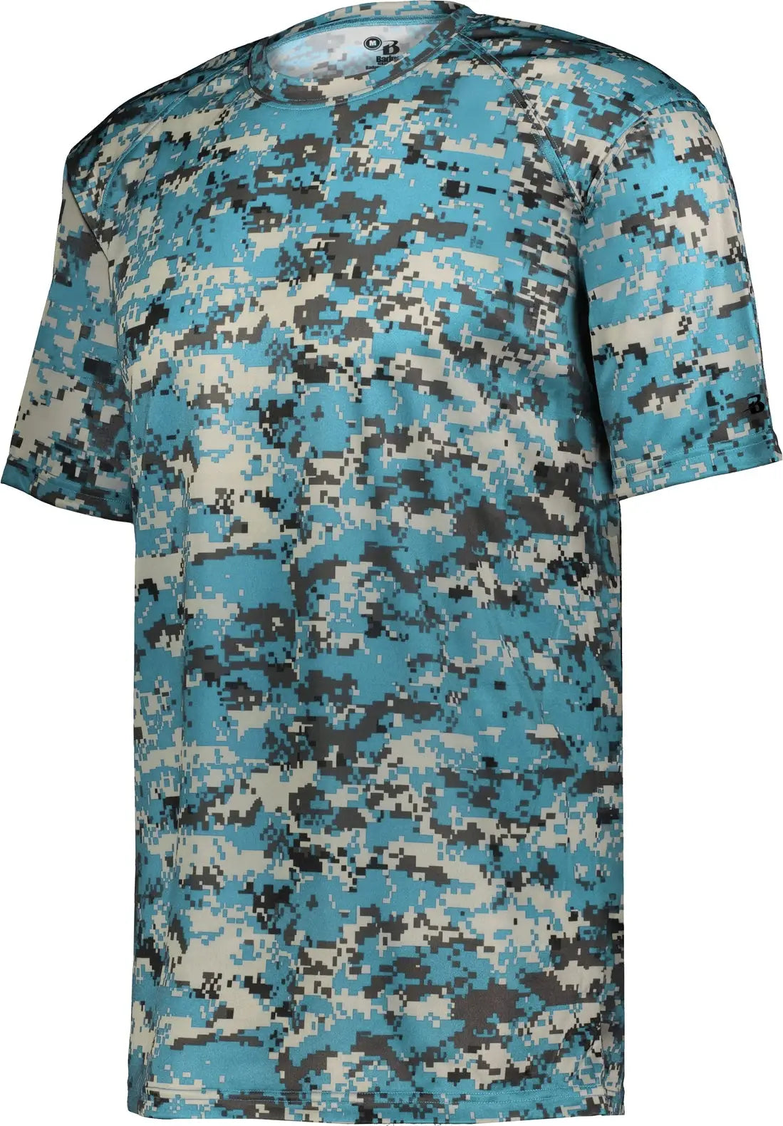 Badger Sport 4180 Digital Tee - Columbia Blue - Adult Xs