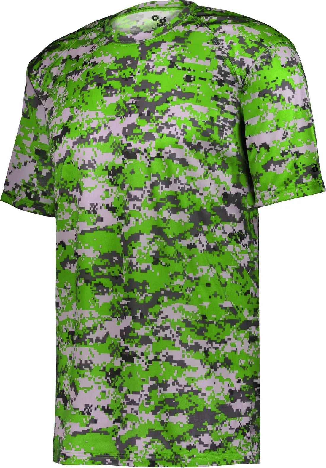 Badger Sport 4180 Digital Tee - Lime - Adult Xs