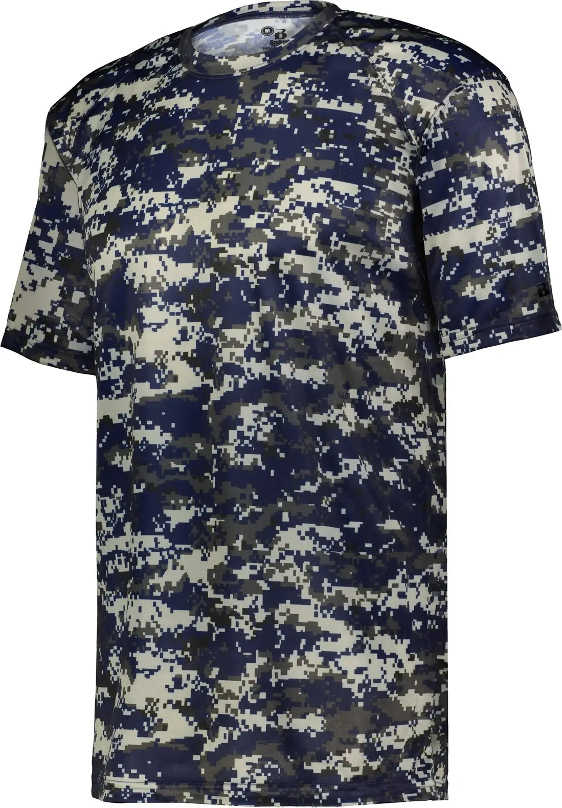 Badger Sport 4180 Digital Tee - Navy - Adult Xs