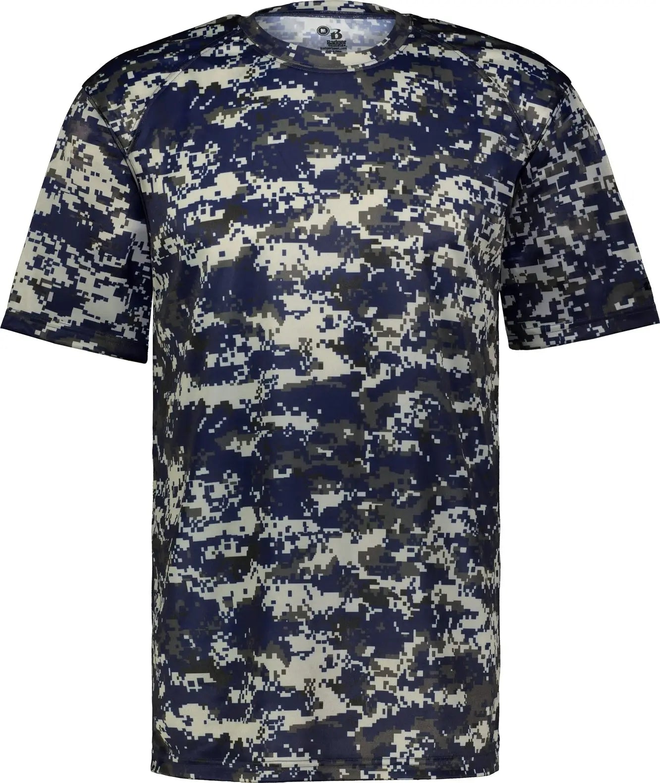 Badger Sport 4180 Digital Tee - Navy - Adult Xs