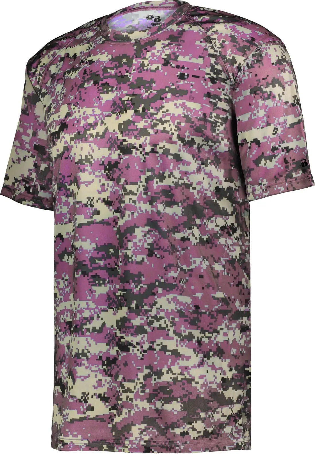 Badger Sport 4180 Digital Tee - Pink - Adult Xs
