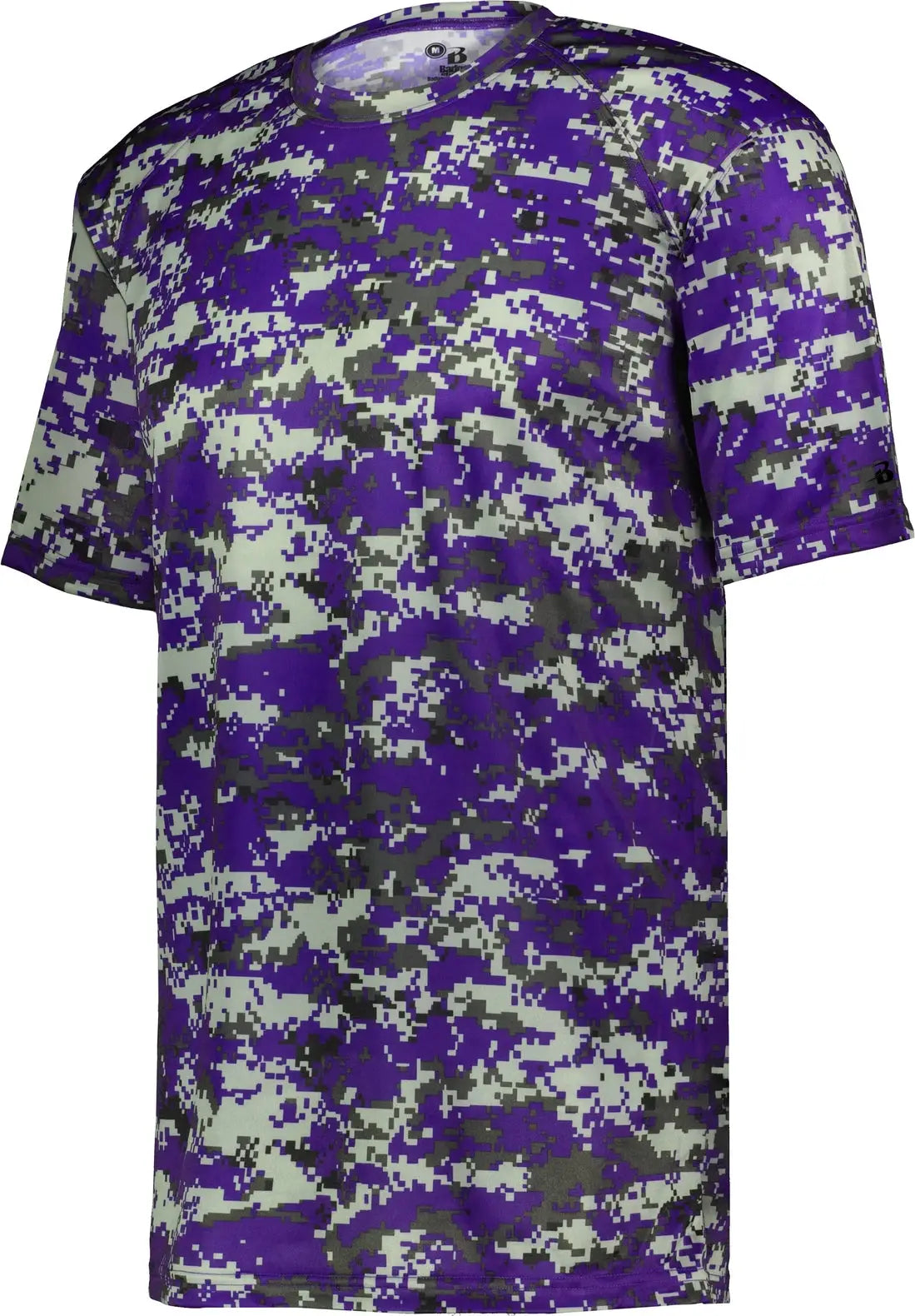 Badger Sport 4180 Digital Tee - Purple - Adult Xs
