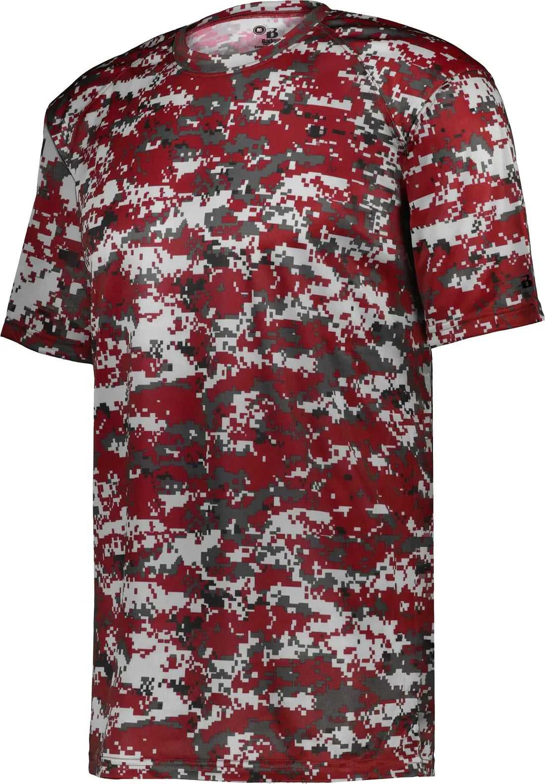 Badger Sport 4180 Digital Tee - Red - Adult Xs