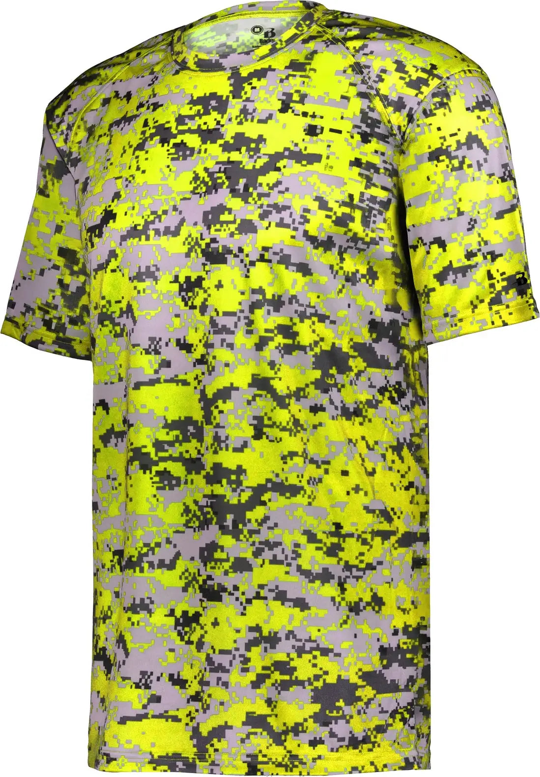 Badger Sport 4180 Digital Tee - Safety Yellow - Adult Xs