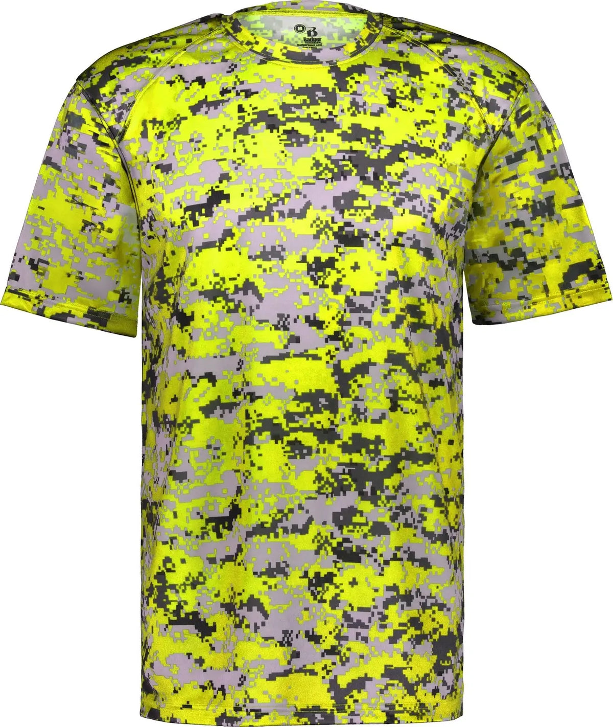 Badger Sport 4180 Digital Tee - Safety Yellow