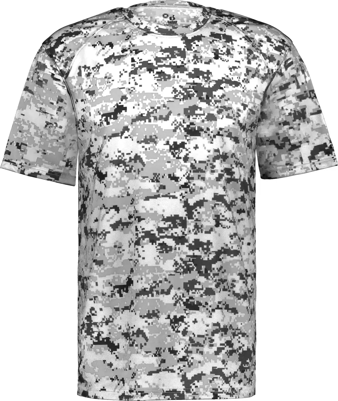 Badger Sport 4180 Digital Tee - White - Adult Xs