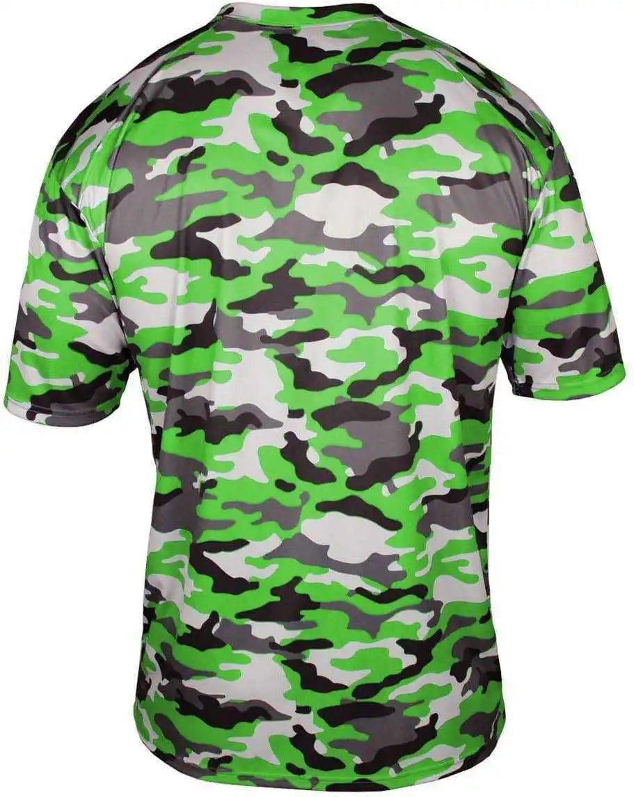 Badger Sport 4181 Camo Adult Tee Lime