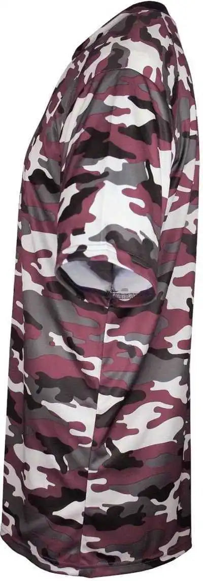 Badger Sport 4181 Camo Adult Tee Maroon