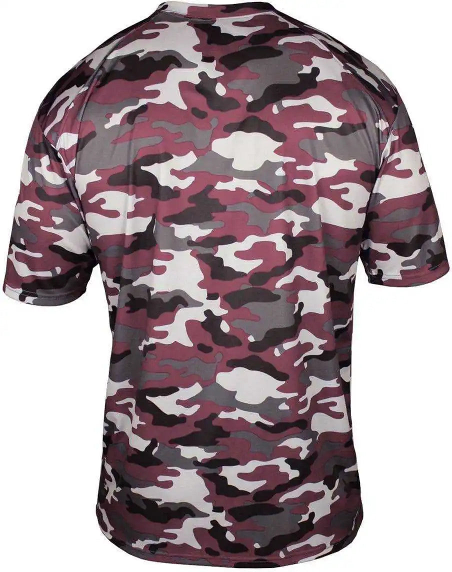 Badger Sport 4181 Camo Adult Tee Maroon