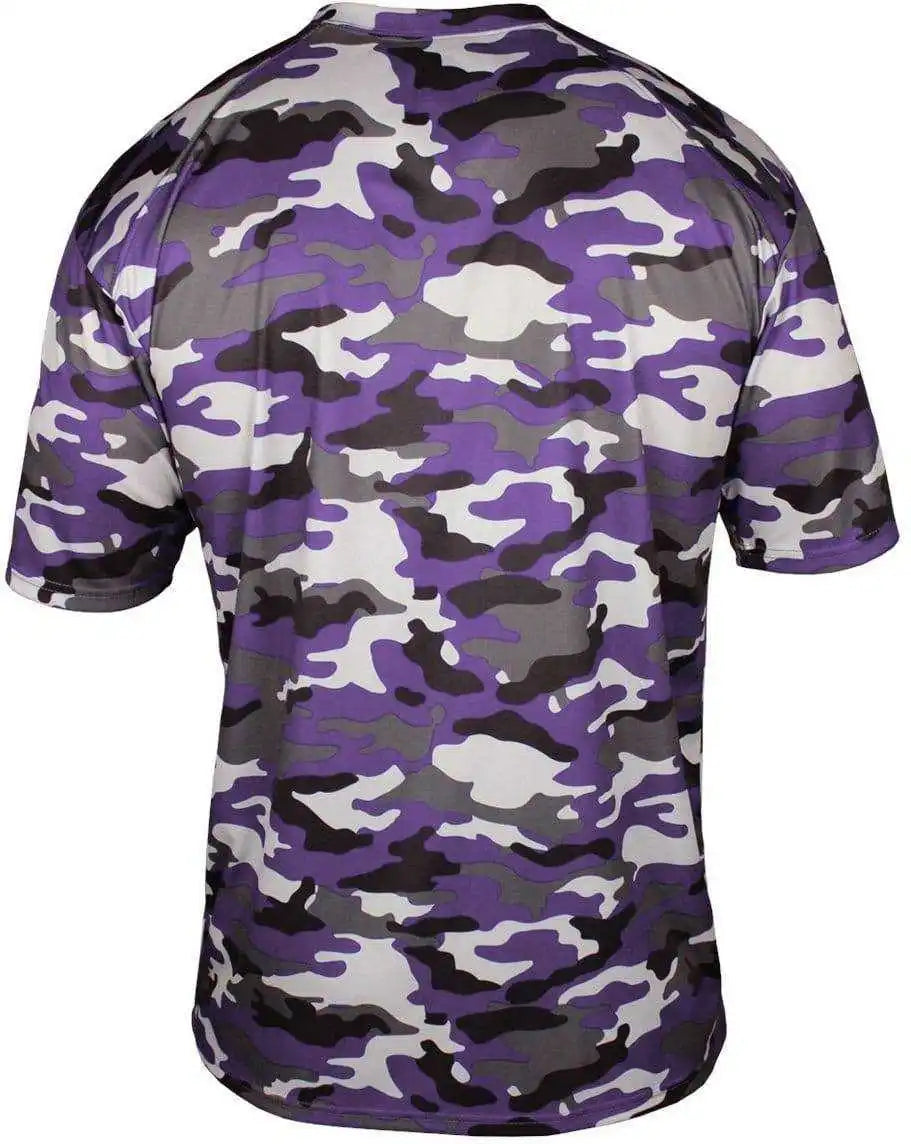 Badger Sport 4181 Camo Adult Tee - Purple