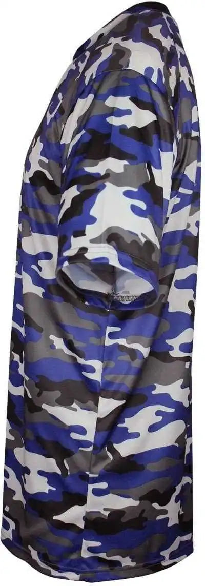 Badger Sport 4181 Camo Adult Tee Royal