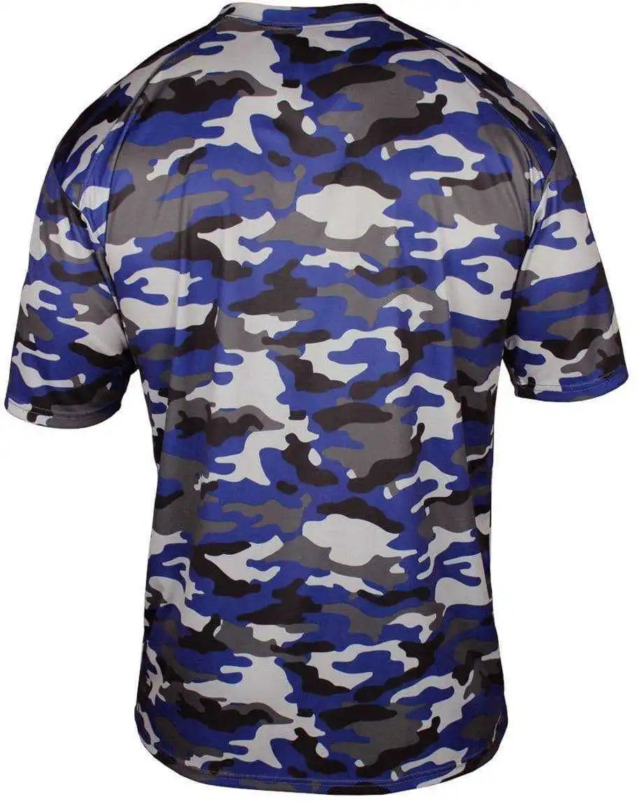 Badger Sport 4181 Camo Adult Tee Royal