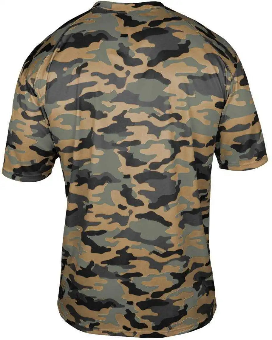 Badger Sport 4181 Camo Adult Tee - Sand