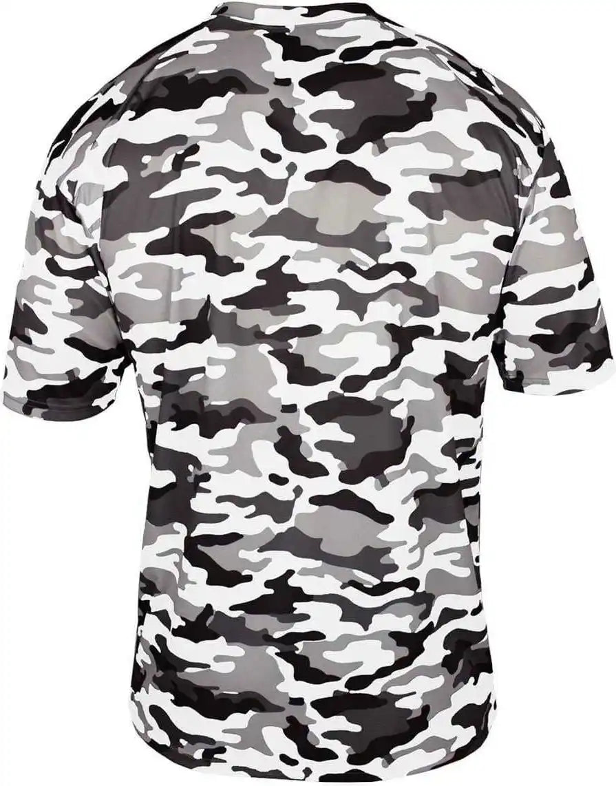 Badger Sport 4181 Camo Adult Tee - White