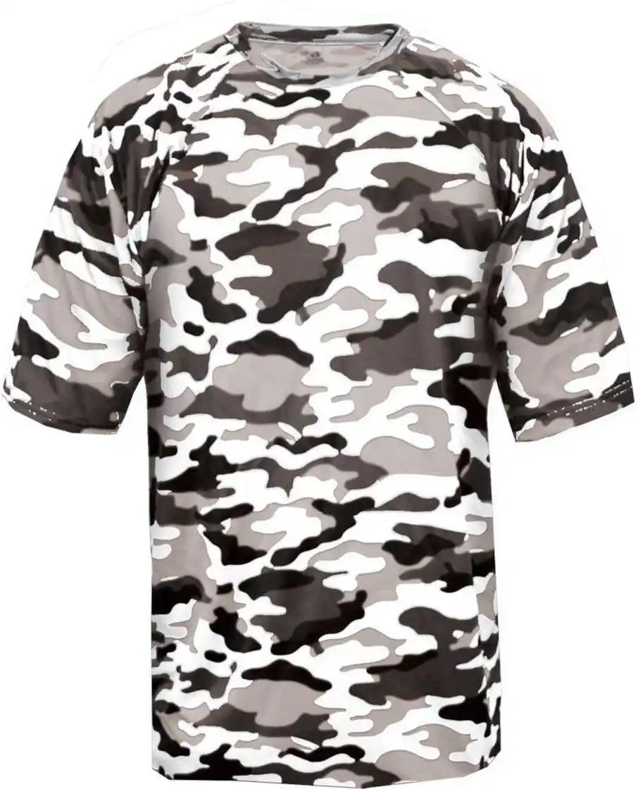 Badger Sport 4181 Camo Adult Tee - White