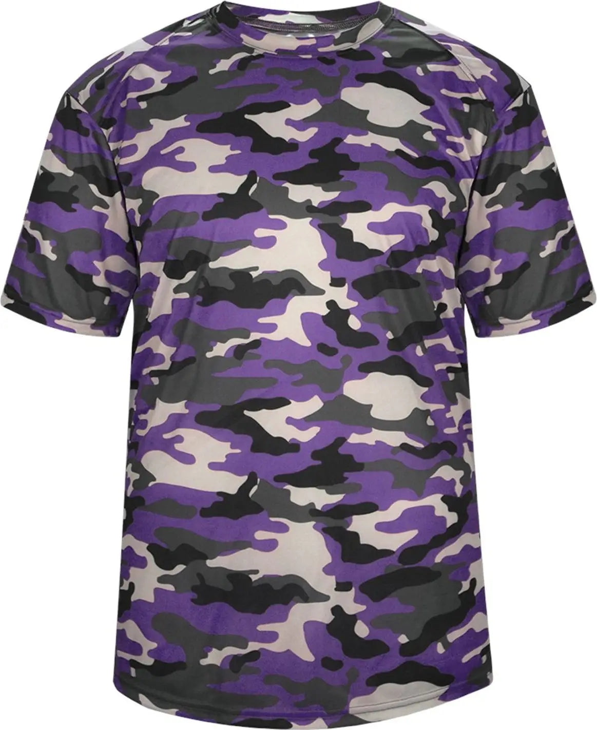 Badger Sport 4181 Camo Tee - Purple - Adult Xs