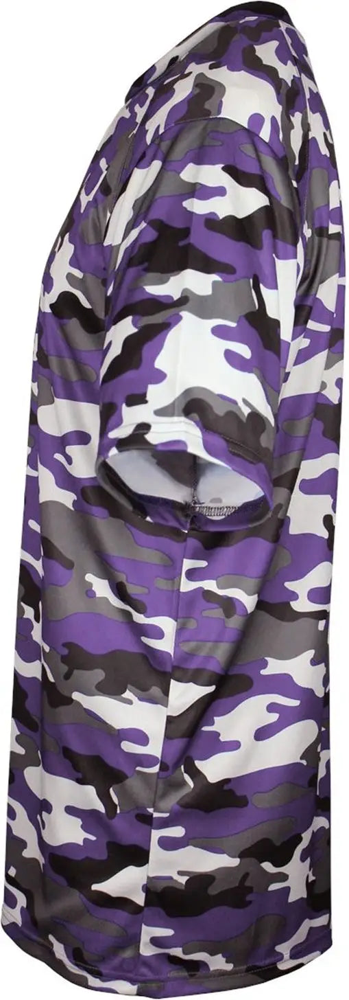 Badger Sport 4181 Camo Tee - Purple