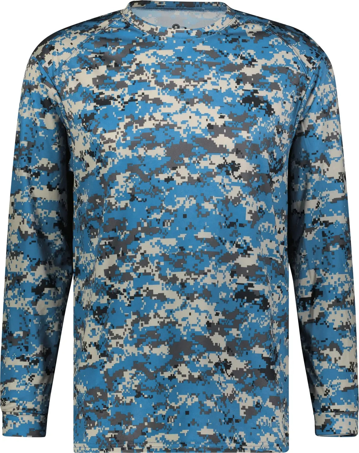 Badger Sport 4184 Digital L/s Tee - Columbia Blue
