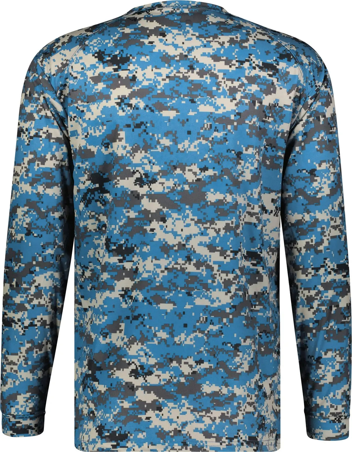Badger Sport 4184 Digital L/s Tee - Columbia Blue