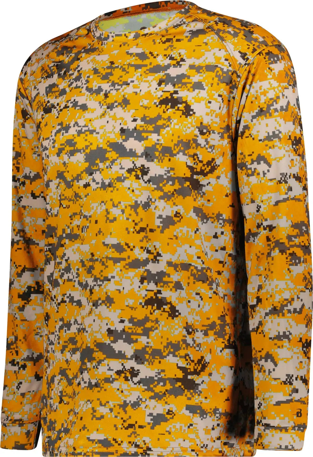 Badger Sport 4184 Digital L/s Tee - Gold - Adult Xs