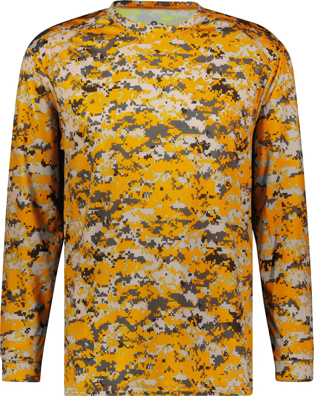 Badger Sport 4184 Digital L/s Tee - Gold - Adult Xs