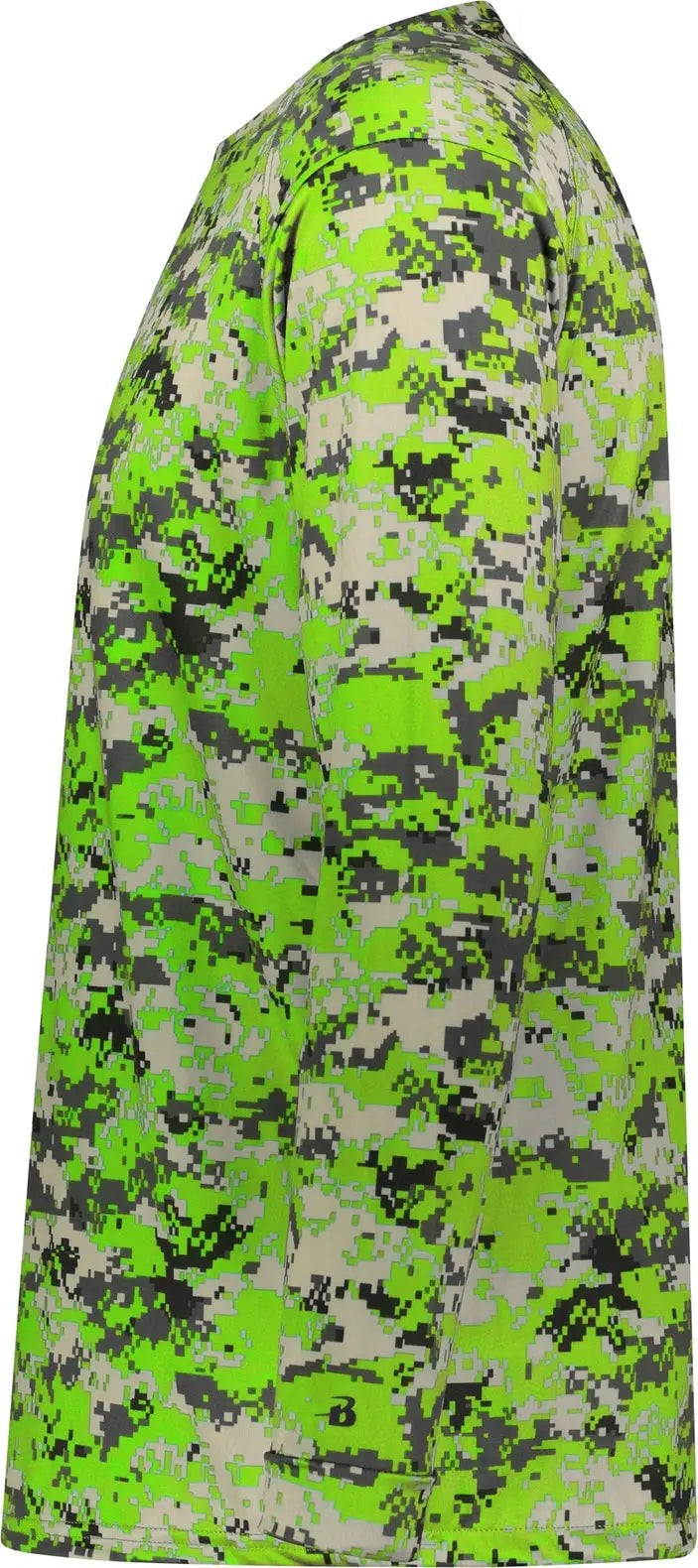 Badger Sport 4184 Digital L/s Tee - Lime
