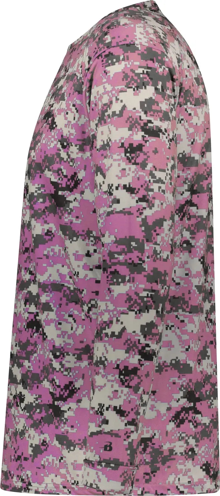 Badger Sport 4184 Digital L/s Tee - Pink