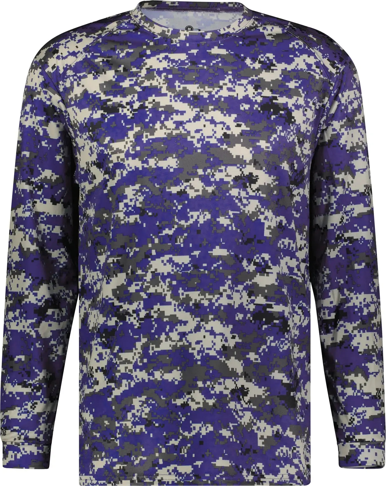 Badger Sport 4184 Digital L/s Tee - Purple - Adult Xs