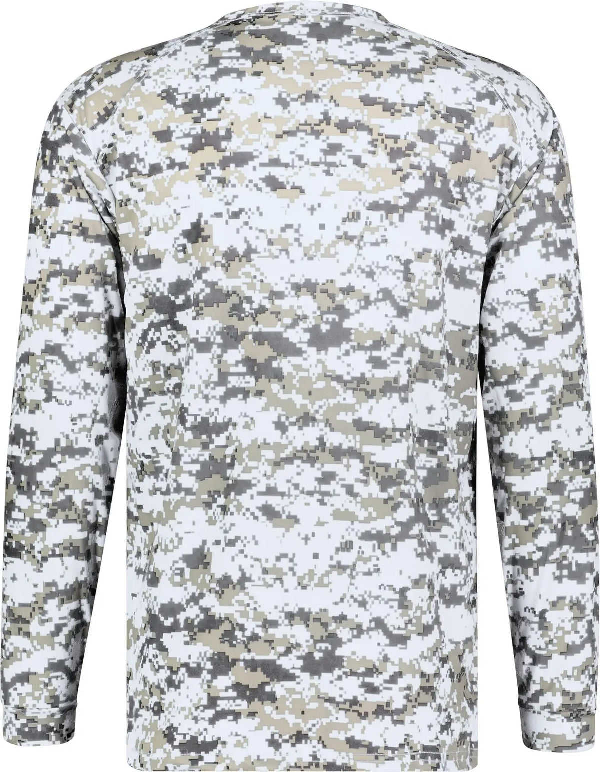 Badger Sport 4184 Digital L/s Tee - White