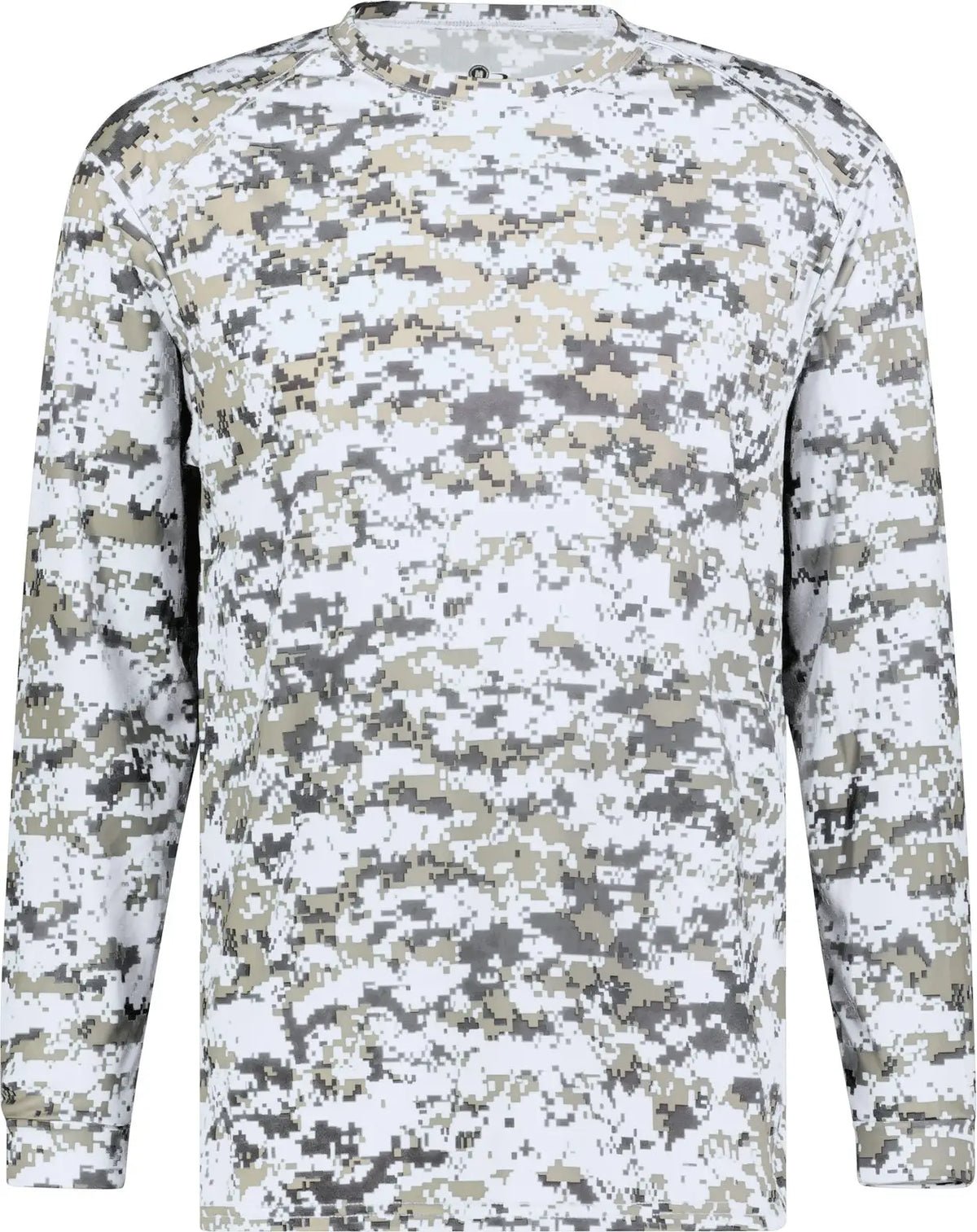 Badger Sport 4184 Digital L/s Tee - White