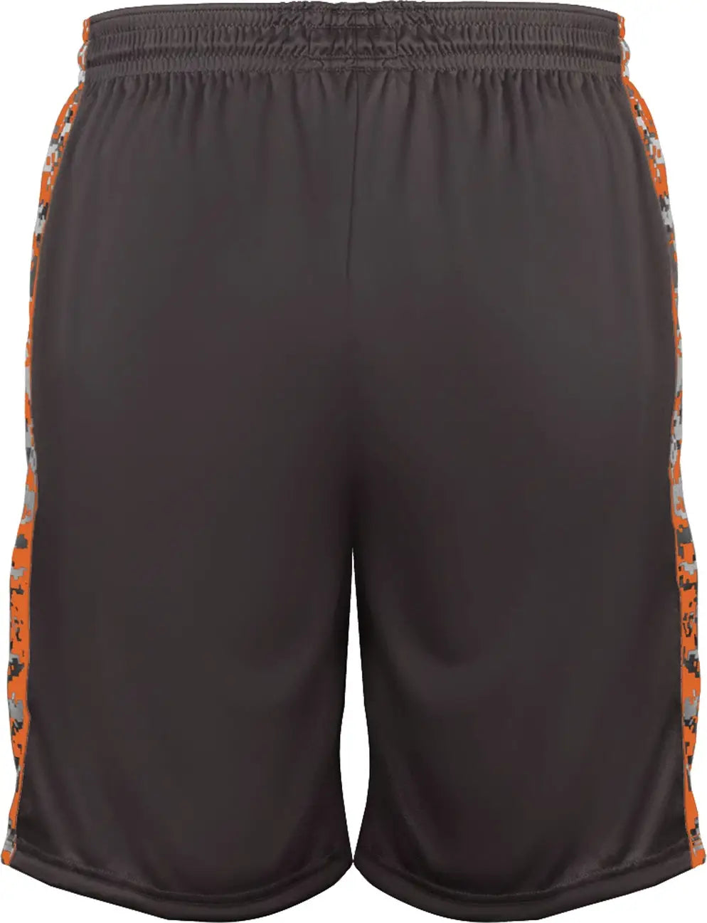 Badger Sport 4189 Digital Panel Short - Graphite Burnt Orange