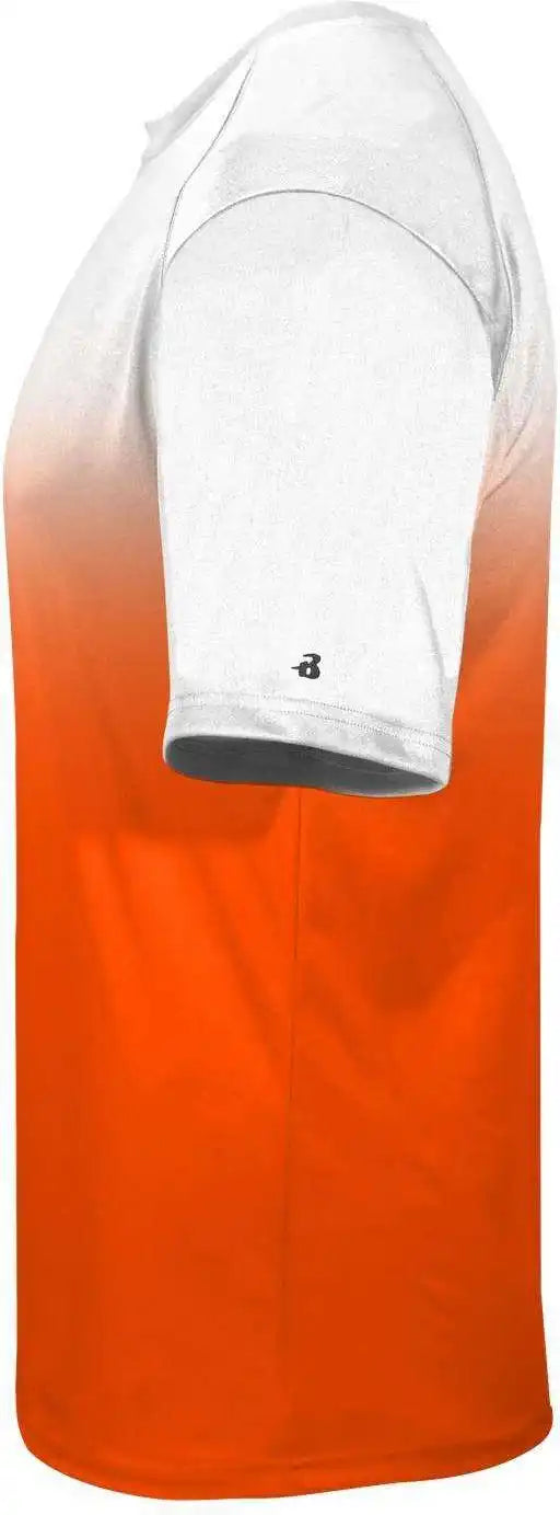 Badger Sport 4203 Ombre Tee - White Orange - Adult 4xl