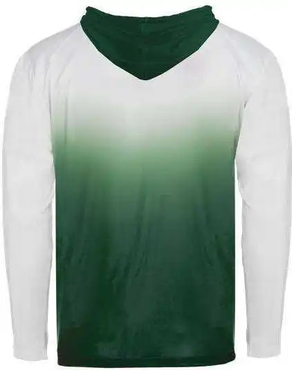 Badger Sport 4205 Ombre Hoodie Tee - Forest