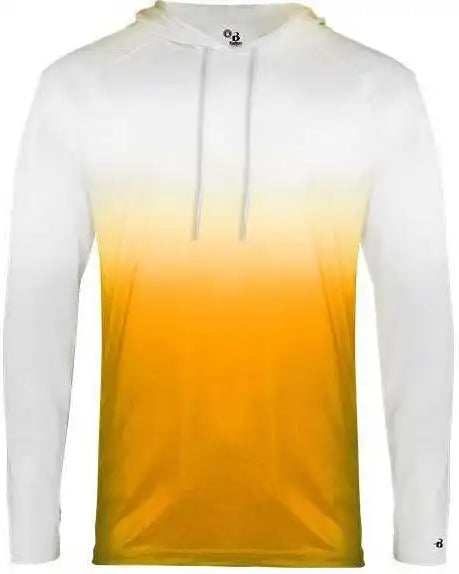 Badger Sport 4205 Ombre Hoodie Tee - Gold