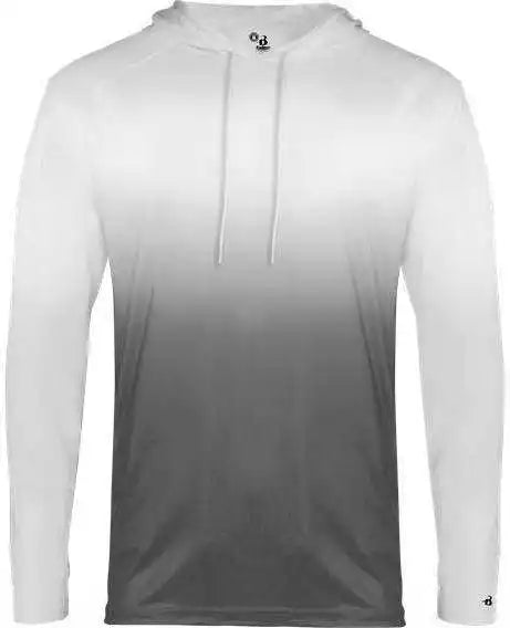 Badger Sport 4205 Ombre Hoodie Tee - Graphite