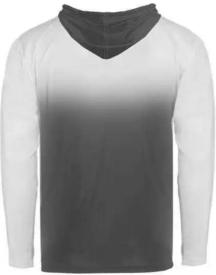 Badger Sport 4205 Ombre Hoodie Tee - Graphite