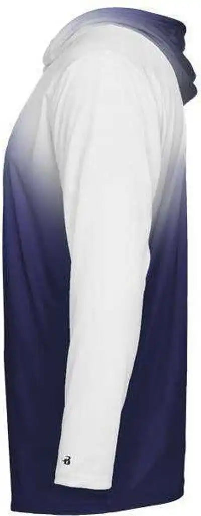 Badger Sport 4205 Ombre Hoodie Tee - Navy