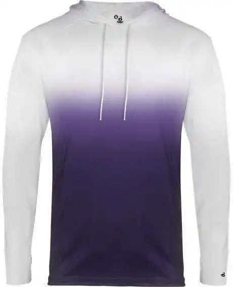Badger Sport 4205 Ombre Hoodie Tee - Purple