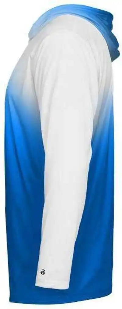 Badger Sport 4205 Ombre Hoodie Tee - Royal