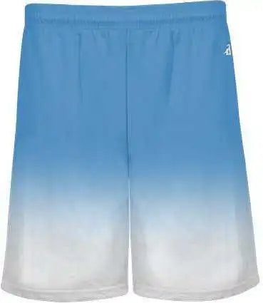 Badger Sport 4206 Ombre Short - Columbia Blue White
