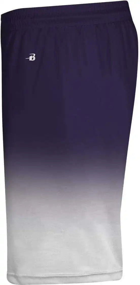 Badger Sport 4206 Ombre Short - Purple White