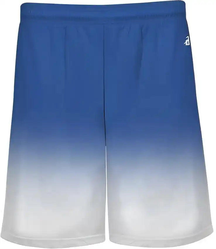 Badger Sport 4206 Ombre Short - Royal White