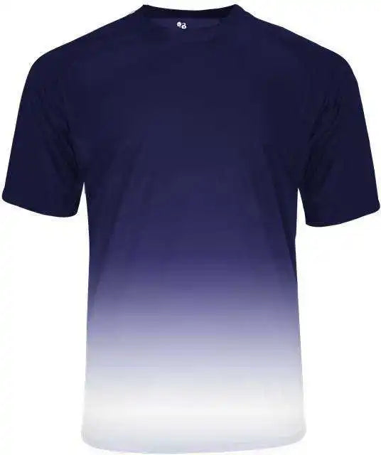 Badger Sport 4209 Reverse Ombre Tee - Navy